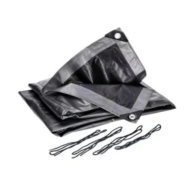 Afbeelding van Professional Line Afdekzeil, 8 m x 12 m, 260 g/m², met oogjes (50 cm afstand), waterdicht, scheurvast, uv gestabiliseerd, afwasbaar, afdekfolie, zwembadzeil, houten zeil, tuinmeubelen, boot, zwembad