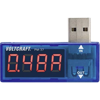 Afbeelding van VOLTCRAFT PM 37 USB stroommeter Digitaal CAT I Weergave (counts): 999