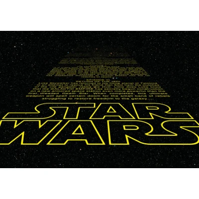Afbeelding van Komar Fotobehang Star Wars Intro 368x254 cm (breedte x hoogte), inclusief pasta (set)