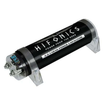 Afbeelding van HiFonics HFC2000 Autoversterker Condensator 2 Farad Power capacitor Stroom buffer 2.0 Elco met Volt meter