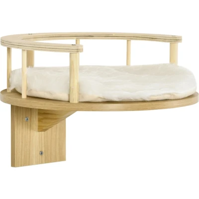 Afbeelding van PawHut Cat wandplank met beschermrand en vulling D30 644V00