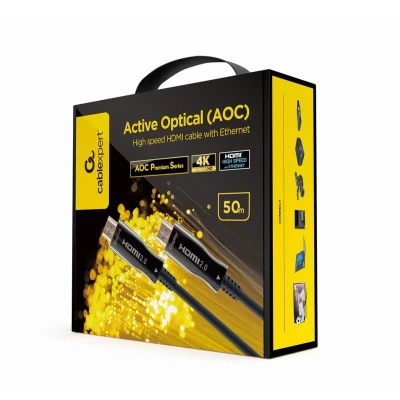 Afbeelding van HDMI Kabel GEMBIRD CCBP AOC 50M 02 Zwart 50 m