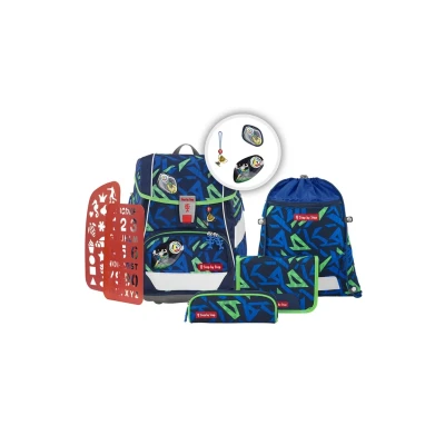 Afbeelding van Step by 2IN1 PLUS set 6TLG Schooltas voor kinderen, Maat: One Size, Soccer ben