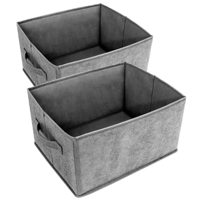 Afbeelding van AiQInu Opbergsysteem voor laden, kledingkast, organizer, 2 stuks, opvouwbare stof, PE hardboard, ondergoed, opbergdoos, kastorganizer sokken, beha&#039;s, stropdassen, sjaals