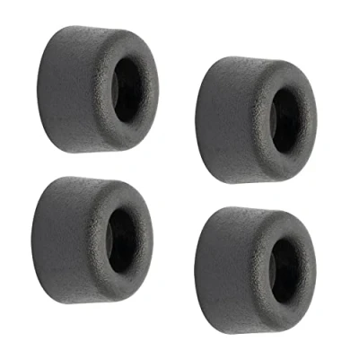 Afbeelding van WAGNER Wanddeurstopper VULKANO MINI 4 dlg. Set diameter Ø 18 x 10 mm, buffer van hoogwaardig massief rubber, zwart, voor schroeven inclusief bevestigingsmateriaal 15501004