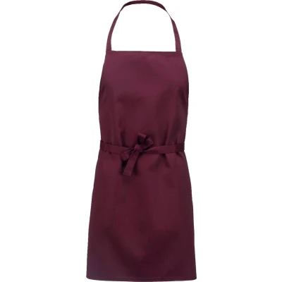Afbeelding van Schort/Tuniek/Werkblouse Unisex One Size Kariban Wine 80% Polyester, 20% Katoen