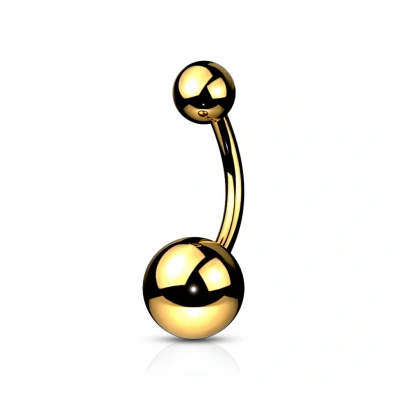 Afbeelding van Piercing titanium goud kleur basis