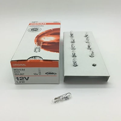 Afbeelding van Osram 286 10 stuks T5 12V 1.2W W2X4.6Dd 2721 dashboardlampen