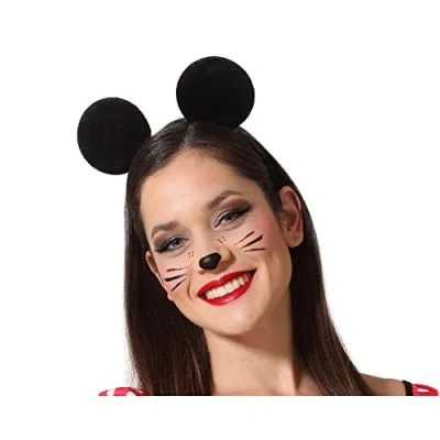 Afbeelding van Atosa Verkleed diadeem muis/muizen oren/oortjes meisjes/dames Carnaval Verkleedhoofddeksels