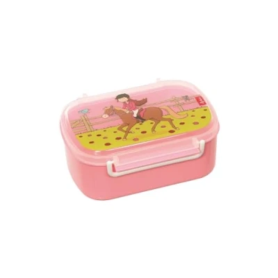 Afbeelding van SIGIKID 25006 Gina Galopp Lunchbox BPA vrij voor meisjes aanbevolen vanaf 2 jaar, roze, 17 x 11 7 cm
