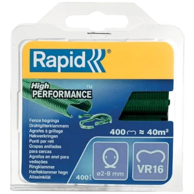 Afbeelding van Rapid VR16 Hekwerk Hogringen Groen, 400 stuks 40108797