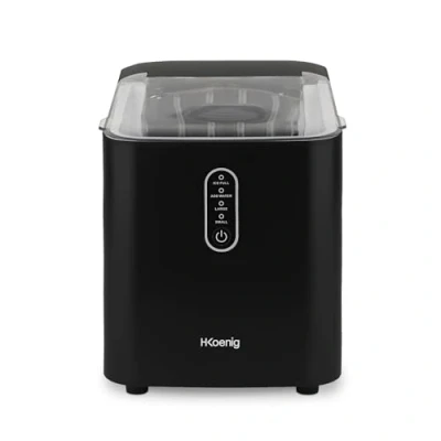 Afbeelding van H.Koenig KUB14 IJsblokjesmachine, 12 kg in 24 uur, 2 maten ijsblokjes, automatisch, elektrisch, compact, draagbaar, stil, 1 l, snelle klaar 7 minuten, ijsblokjesschep