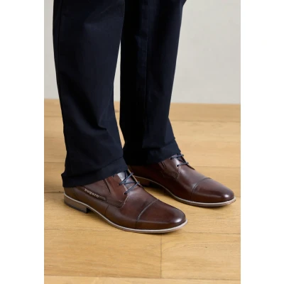 Afbeelding van bugatti Leagro Veterschoenen, Heren, Maat: 40, Brown Leer
