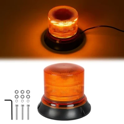 Afbeelding van AOHEWEI led waarschuwingsbakenlicht oranje, 8 patronen 12/24V 20 stuks stroboscooplamp voor landbouwmachines bedrijfsvoertuig schoolbus tractor graafmachines vrachtwagen