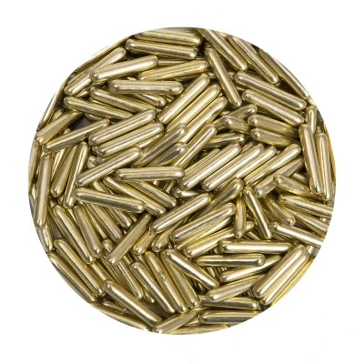 Afbeelding van BrandNewCake Sugar Rods Metallic Goudgeel 80gr.