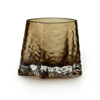 Afbeelding van Cooee Design Gry waxinelichtjeshouder Ø8 cm Cognac