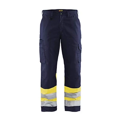 Afbeelding van Blaklader Werkbroek High Vis 1564 1811 Marine/High Geel C46