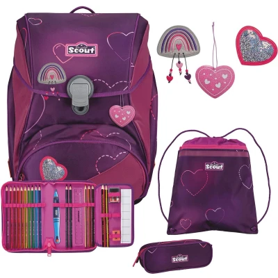 Afbeelding van Scout Schooltas Superflash Alpha Set 4 delig Lovely Paars