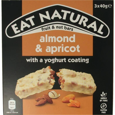 Afbeelding van Eat Natural Almond Apricot Yoghurt 3 X 50 gram, 3x50 gram