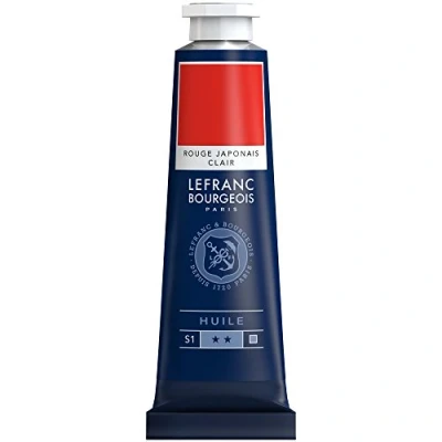 Afbeelding van Lefranc Bourgeois 810008 Fijne olieverf, gladde en sterk gepigmenteerde lichtecht, verouderingsbestendig 40ml Tube, Japanes Red Light