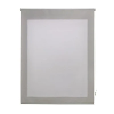 Afbeelding van Uniestor Liso rolgordijn Lichtdoorlatend zilvergrijs, 100 x 175 cm (B H) Stofgrootte 97 170 cm. voor ramen