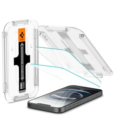 Afbeelding van Spigen EZ Fit Sensor Bescherming Gehard Glas Screen Protector voor iPhone 14, 13, 13 Pro 2 Pack