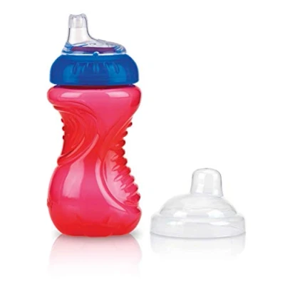 Afbeelding van Nûby Easy Grip beker, druppelbescherming, roze, 300 ml