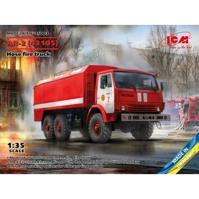 Afbeelding van 1:35 ICM 35003 Hose Fire Truck AR 2 43105 Plastic Modelbouwpakket
