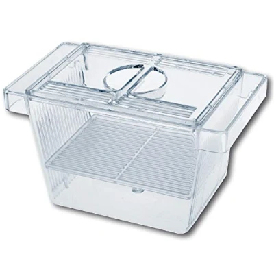 Afbeelding van Amtra Paaikamer 3 in 1 aquariumvissen kweektank met deksel, drijvend, transparant, 12x6x6 cm