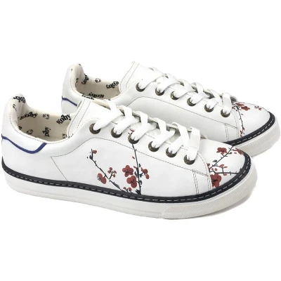 Afbeelding van GOBY Asiatic lily Op Tak Sneakers Schoenen Hoge kwaliteit Handmade Maat 39