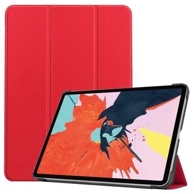 Afbeelding van Apple iPad Air (2020) Hoes: iMoshion Trifold Bookcase Rood Kunstleder Tablet Hoezen