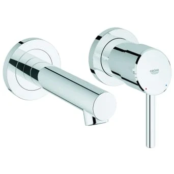Afbeelding van Grohe Concetto afbouwdeel 2 gats wandinbouw wastafelkraan chroom 19575001