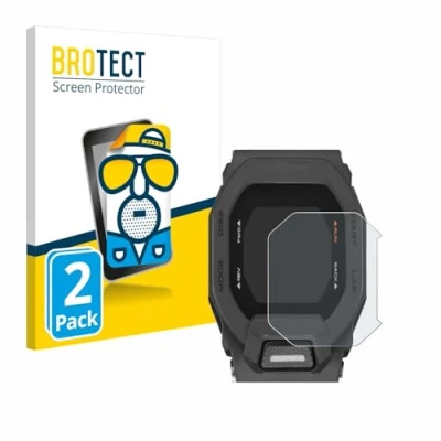 Afbeelding van BROTECT (2 Stuks) Antireflecterende Beschermfolie voor Casio G Shock GBD 200 Anti Glare Screen Protector, Mat, Ontspiegelend