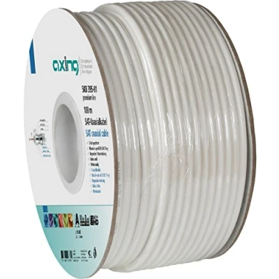Afbeelding van Axing SKB39501 coax kabel No Nee 100 m Wit