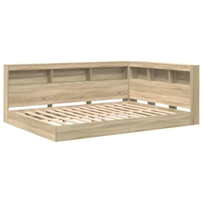 Afbeelding van vidaXL Boekenkastbed Sonoma Eiken 160x200 cm Geperst Hout