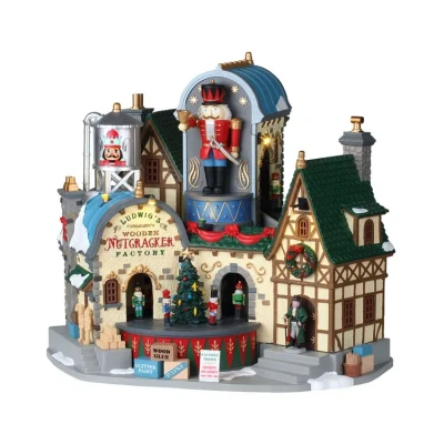 Afbeelding van Ludwig&#039;s wooden nutcracker factory, with 4.5v adaptor LEMAX