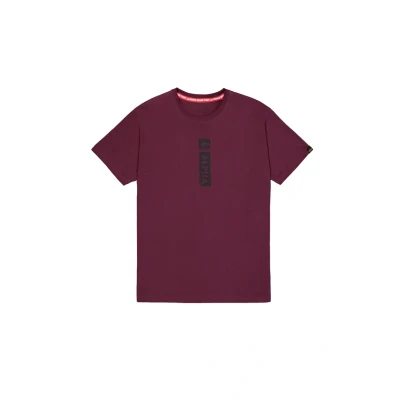 Afbeelding van Alpha Industries PP T Tshirt print, Heren, Maat: Medium, Dark cherry
