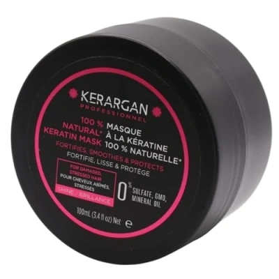 Afbeelding van Kerargan Ultra Reparerend Haarmasker met Keratine voor Beschadigd en Gestrest Haar Versterkend, Hydraterend Beschermend Zonder Sulfaten, GMO, Minerale Oliën 100ml