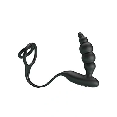 Afbeelding van Pretty Bottom Love Pennis Rings And Vibrating Plug