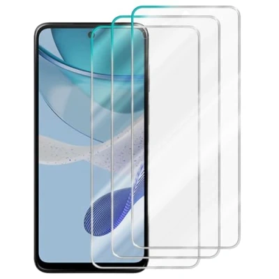 Afbeelding van Cadorabo 3x Screenprotector geschikt voor Motorola Moto G53 5G Beschermende Pantser Film in Getemperd (Tempered) Display beschermend glas 9H hardheid met 3D Touch