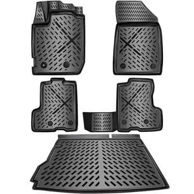 Afbeelding van ELMASLINE 3D rubberen Kofferbakmat voor Dacia Duster vanaf 2021 4x2 Accessoires