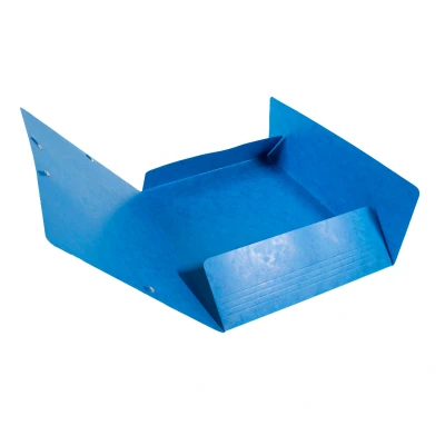 Afbeelding van Exacompta Verzamelmap (Manila karton, DIN A4, Maxi capaciteit, elastiek, 3 kleppen, 425g) 1 Stuk stuks. blauw