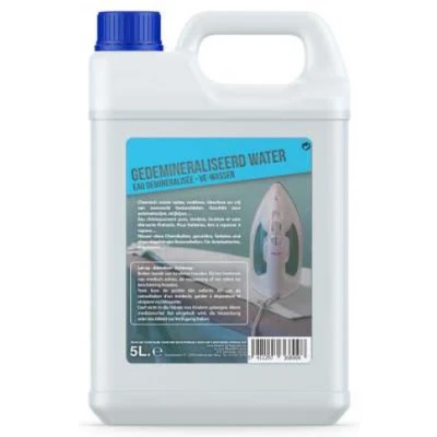 Afbeelding van Gedemineraliseerd water Strijkwater osmose accuwater gedestilleerd 5L 5000ML