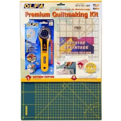 Afbeelding van OLFA RTY ST/QR/METRIC RC Premium Quitmaking Kit Groen Centimeter Uitvoering