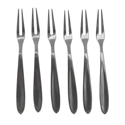 Afbeelding van Fackelmann 6 Visvorken/Slakken, Staal, Zilver, Stuks
