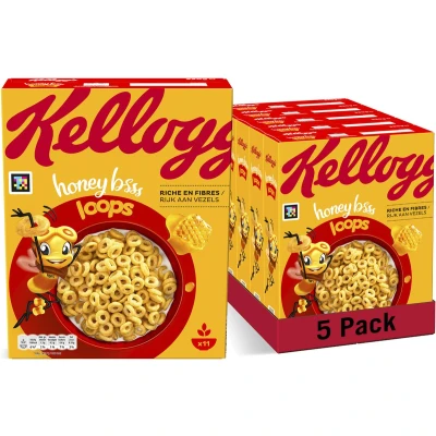 Afbeelding van Kellogg&#039;s Honey Loops Ontbijtgranen 330 gr