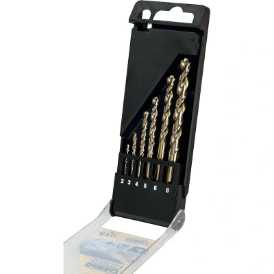 Afbeelding van DeWalt Accessoires HSS INDUSTRIAL COBALT Metaalboor 6 delige set (2,3,4,5,6,8mm) DT4956 QZ