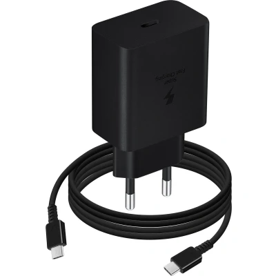 Afbeelding van Samsung USB C Adapter 45W EP TA845 Zwart Zonder Kabel
