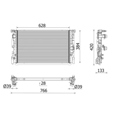Afbeelding van Mahle Original Radiateur CR 2696 000P