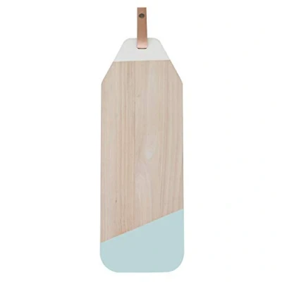 Afbeelding van Tapasplank Limbo Rubberhout met Leer Pastel Mint TAK Design